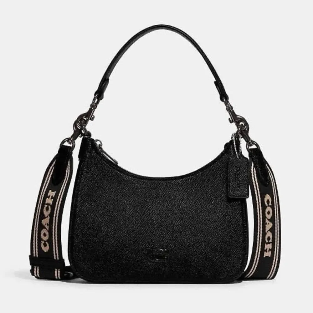 Coach hobo black small crossgrain - Picture 8 of 8